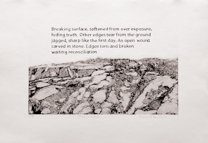 Stone Witness with Poem